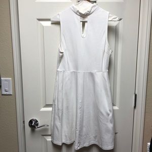 White pocket dress